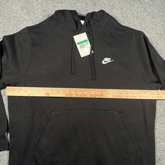 Nike Black Hoodie Active Sportswear Fleece Workout Athletic Pullover Men's XL - Picture 7 of 8